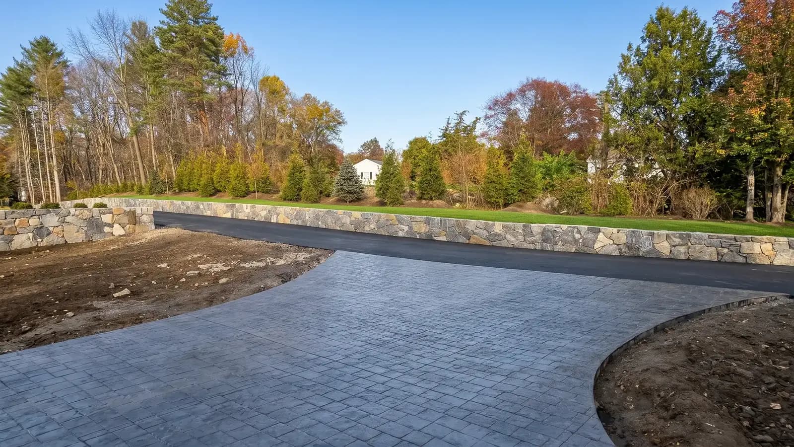 Stamped driveway